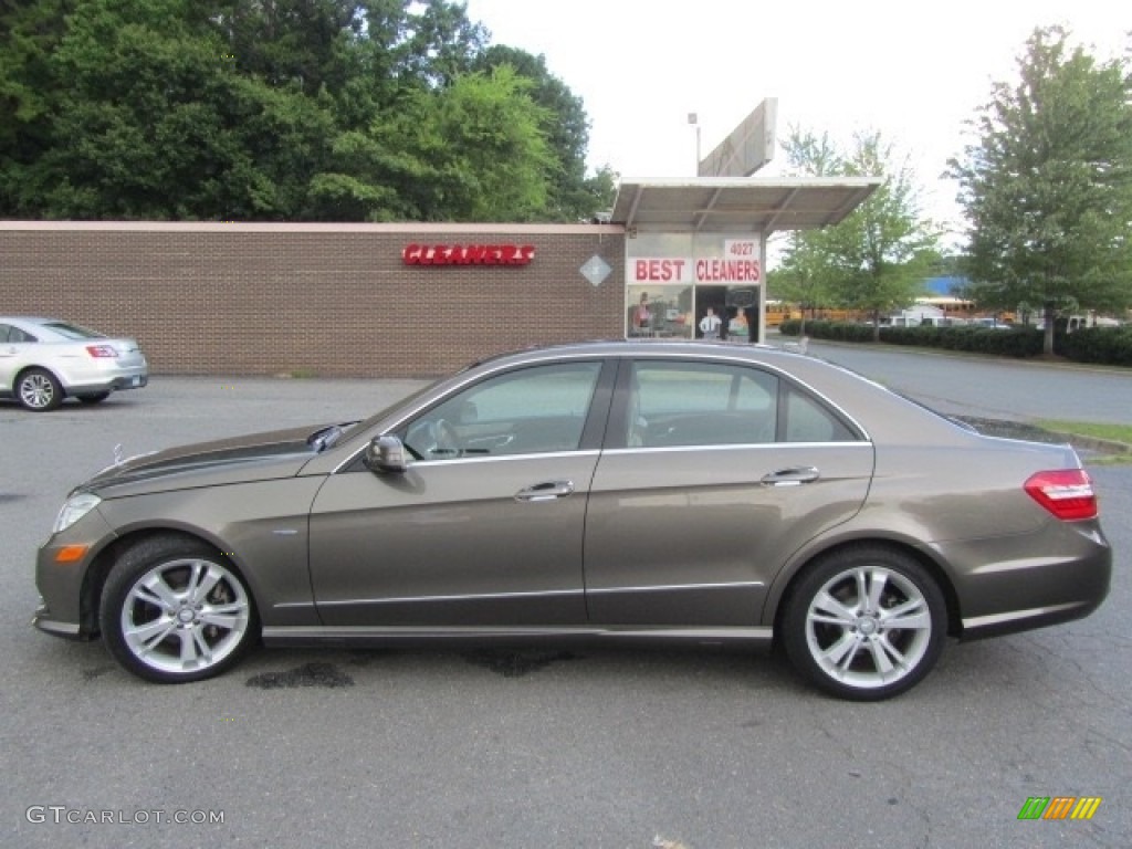 2012 E 350 4Matic Sedan - Indium Grey Metallic / Almond/Mocha photo #7