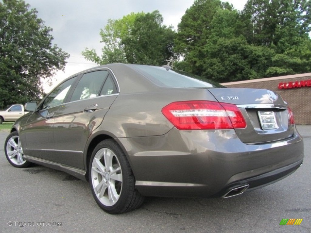 2012 E 350 4Matic Sedan - Indium Grey Metallic / Almond/Mocha photo #8