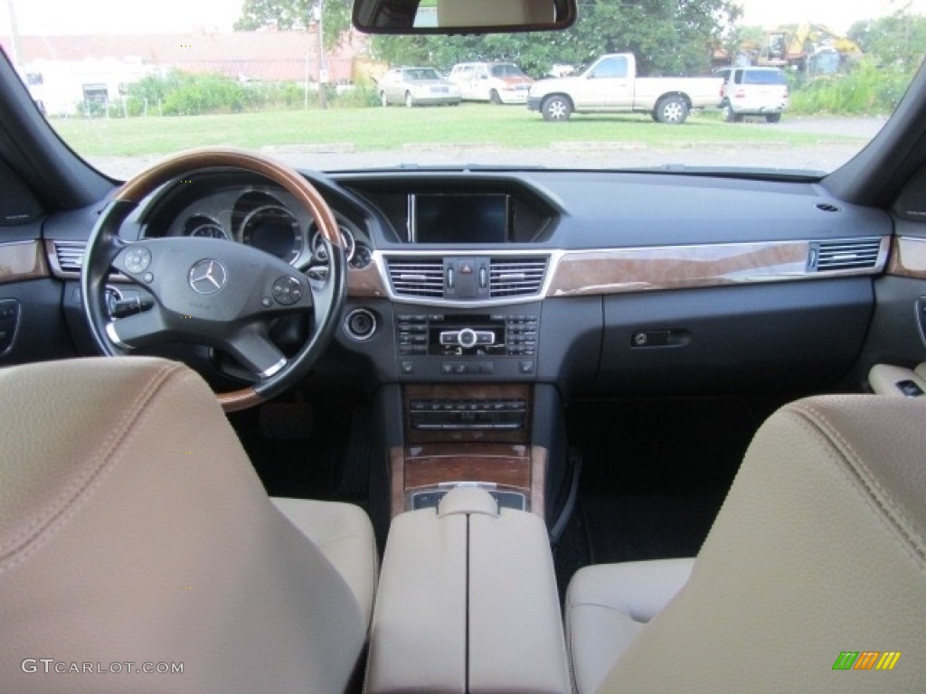 2012 E 350 4Matic Sedan - Indium Grey Metallic / Almond/Mocha photo #13