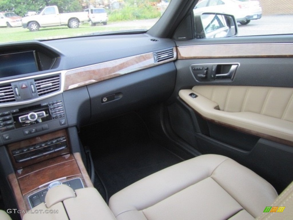 2012 E 350 4Matic Sedan - Indium Grey Metallic / Almond/Mocha photo #14
