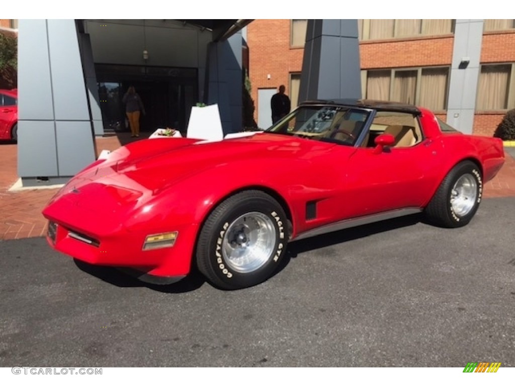 1980 Corvette Coupe - Red / Doeskin photo #1