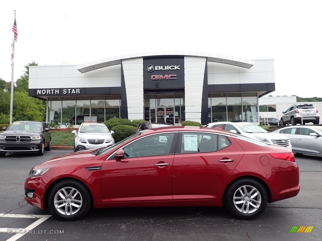 2012 Optima LX - Spicy Red / Beige photo #1