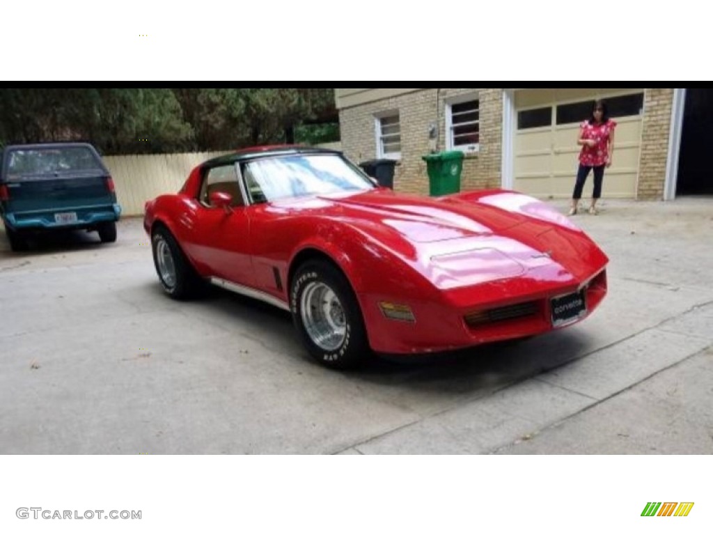 1980 Corvette Coupe - Red / Doeskin photo #4