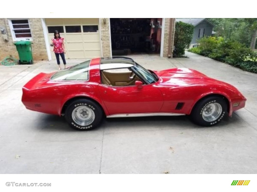 1980 Corvette Coupe - Red / Doeskin photo #5