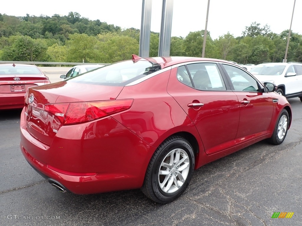2012 Optima LX - Spicy Red / Beige photo #9
