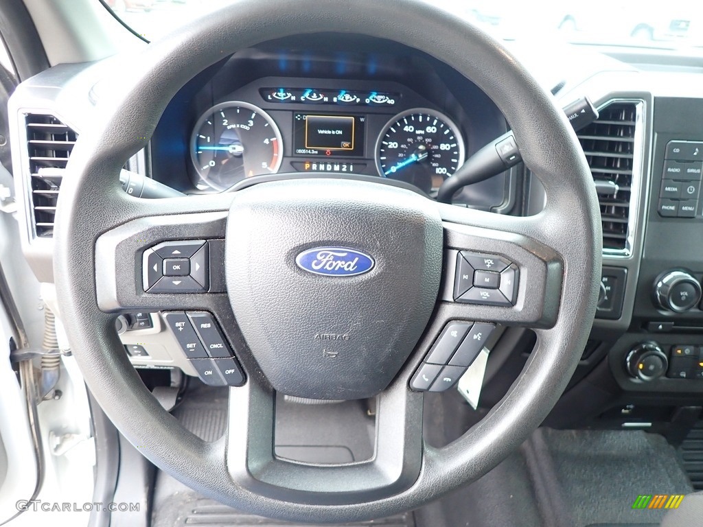 2017 Ford F350 Super Duty XLT Crew Cab 4x4 Medium Earth Gray Steering Wheel Photo #139054788