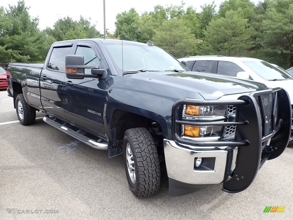 2019 Silverado 2500HD LT Crew Cab 4WD - Deep Ocean Blue Metallic / Jet Black photo #2