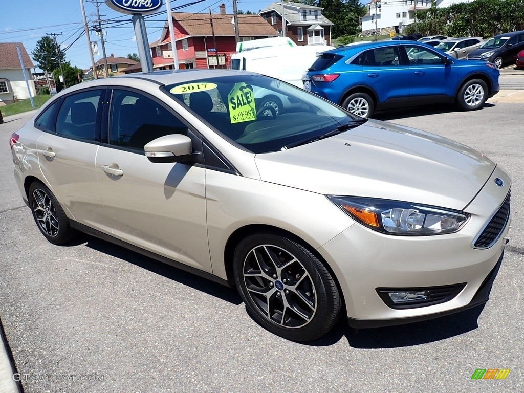 2017 Focus SEL Sedan - White Gold / Charcoal Black photo #8