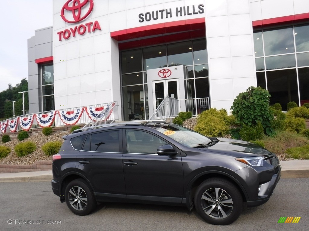 2017 RAV4 XLE AWD - Magnetic Gray Metallic / Black photo #2