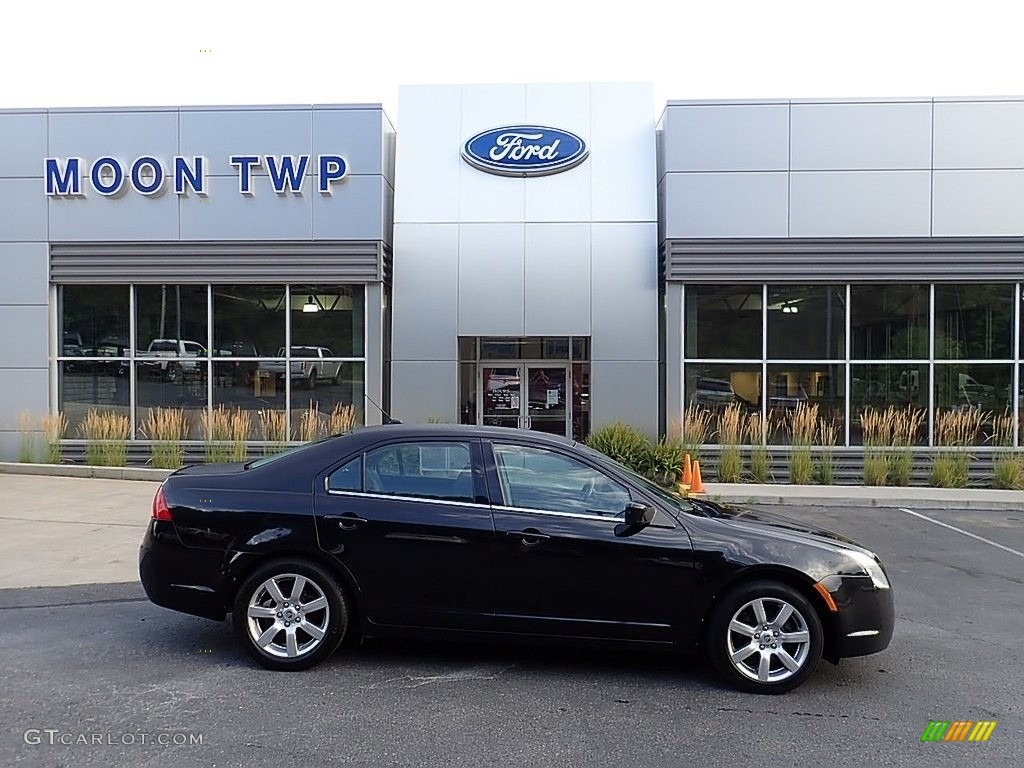 2011 Milan V6 Premier AWD - Tuxedo Black Metallic / Medium Light Stone photo #1