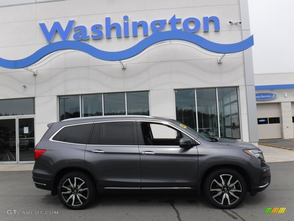 2019 Pilot Touring AWD - Modern Steel Metallic / Black photo #2