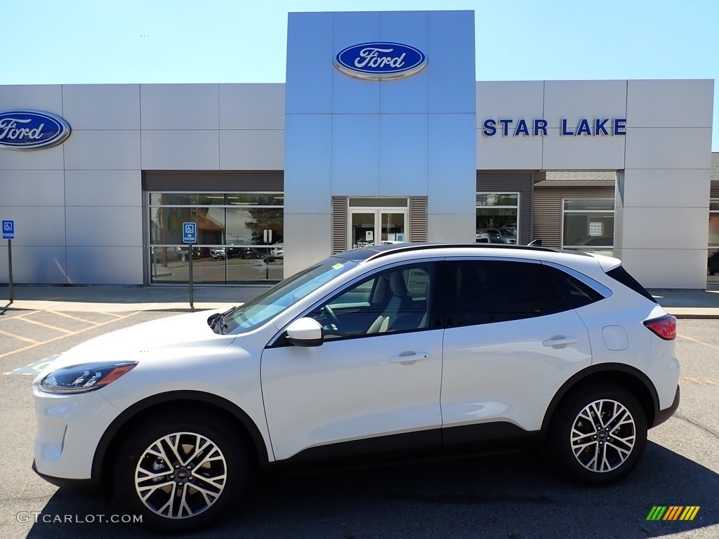 2020 Escape SEL 4WD - Star White Metallic Tri-Coat / Sandstone photo #1
