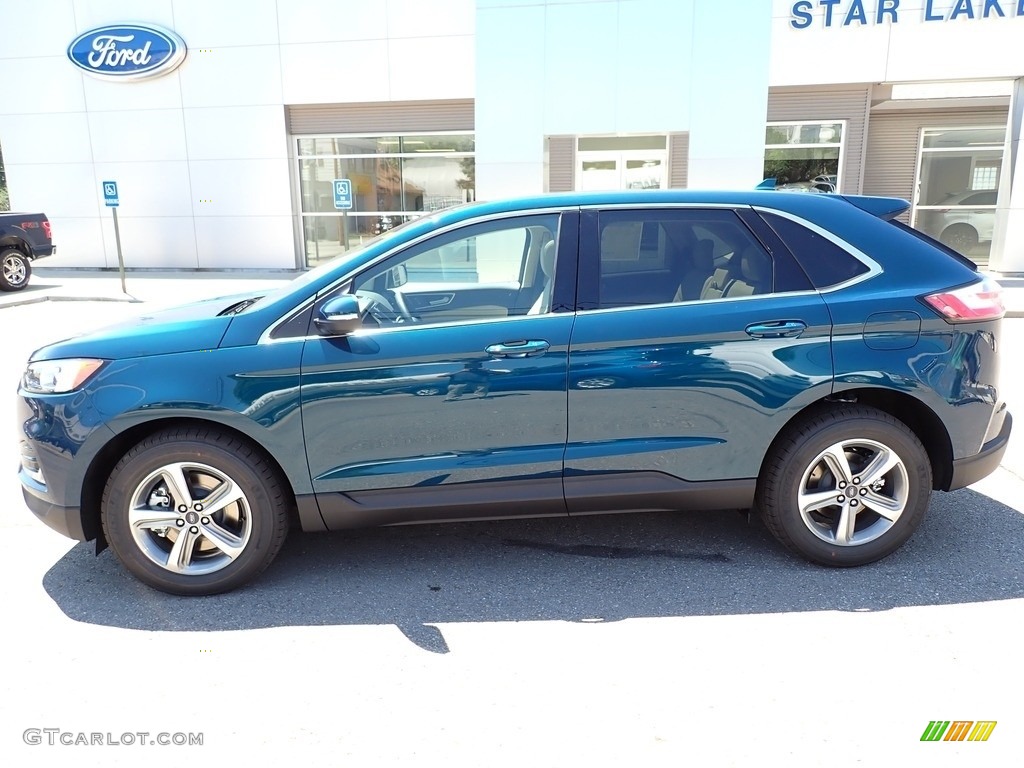 2020 Edge SEL AWD - Dark Persian Green Metallic / Dune photo #2