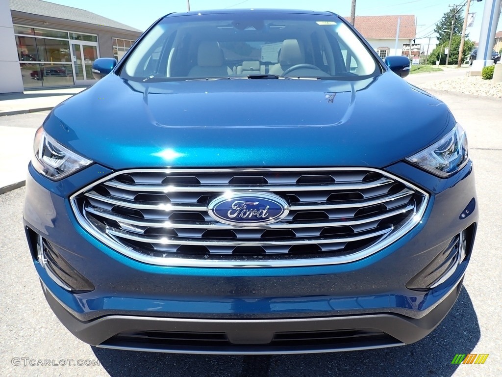2020 Edge SEL AWD - Dark Persian Green Metallic / Dune photo #9