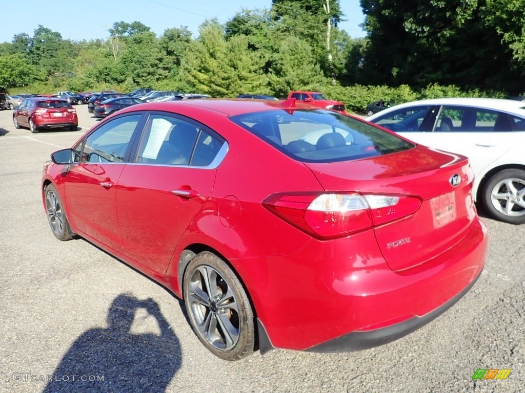 2016 Forte EX Sedan - Crimson Red / Black photo #2