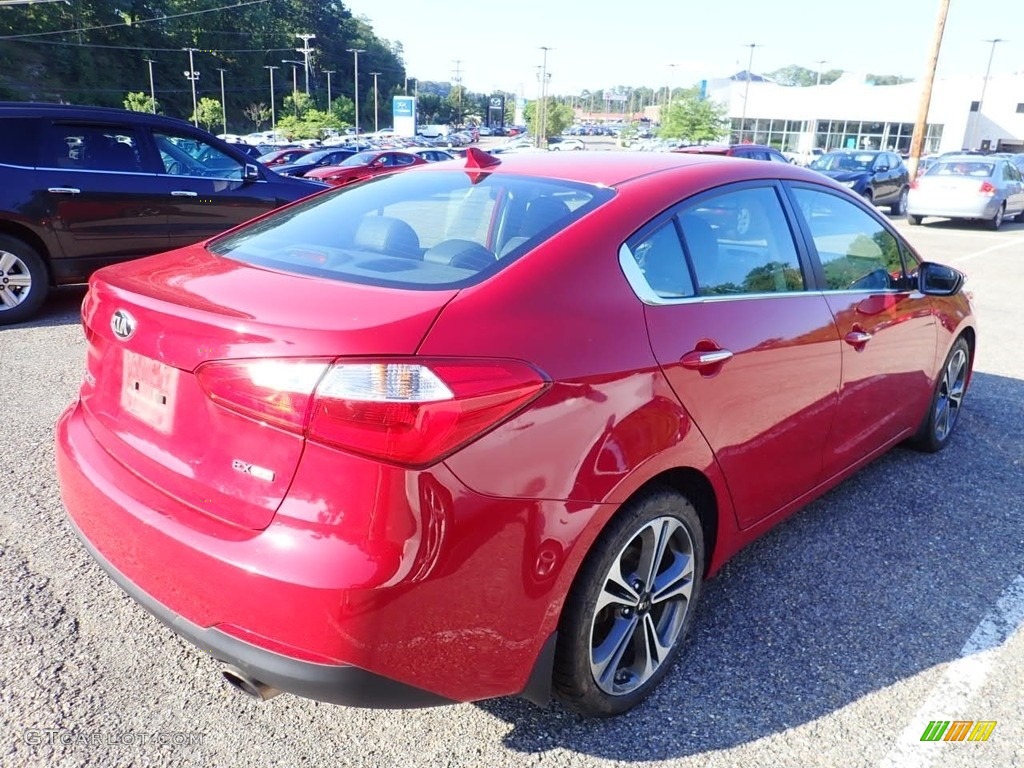 2016 Forte EX Sedan - Crimson Red / Black photo #4