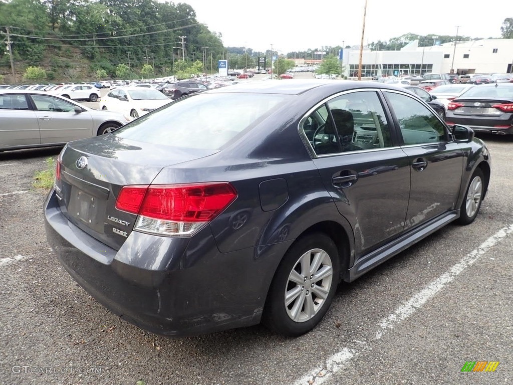 2011 Legacy 2.5i Premium - Graphite Gray Metallic / Off-Black photo #3