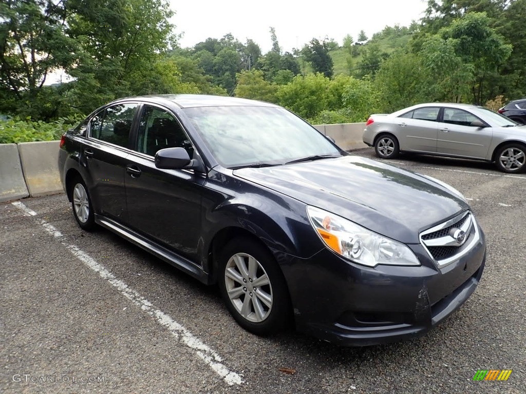 2011 Legacy 2.5i Premium - Graphite Gray Metallic / Off-Black photo #4