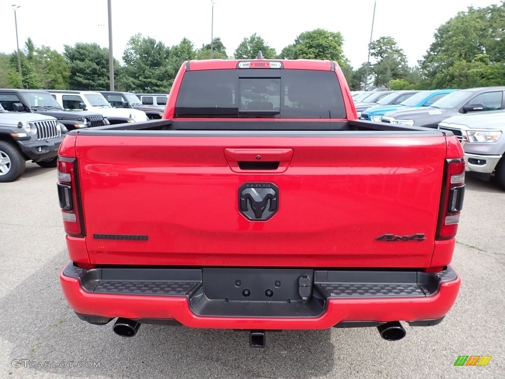 2020 1500 Big Horn Night Edition Crew Cab 4x4 - Flame Red / Black photo #6