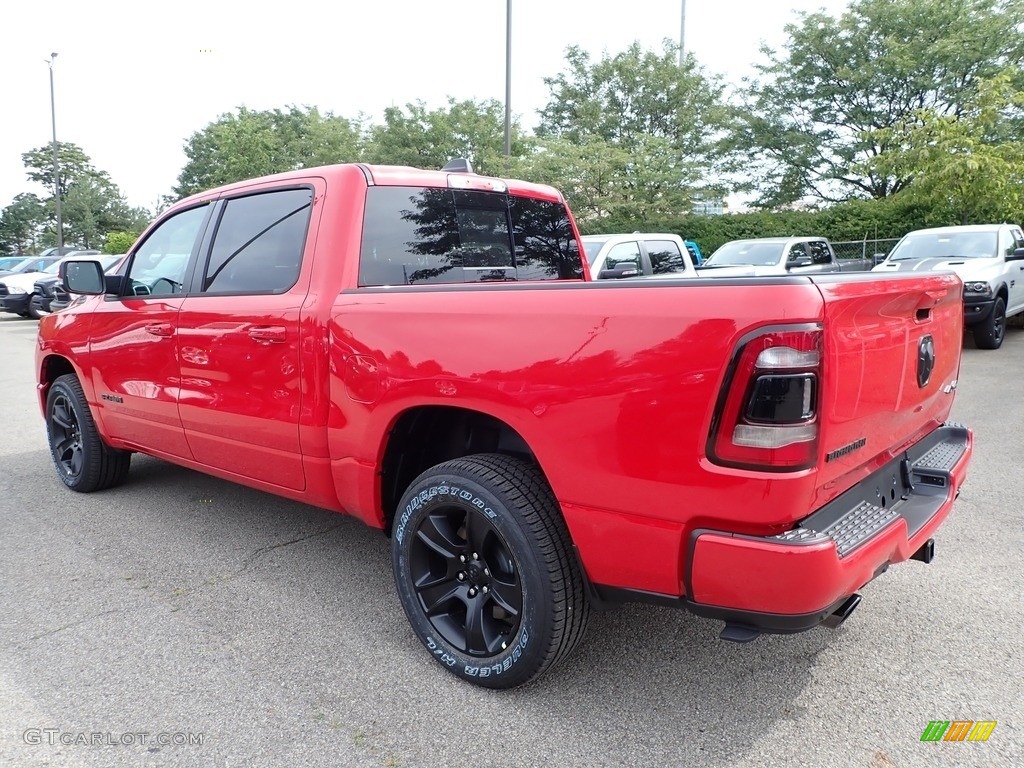 2020 1500 Big Horn Night Edition Crew Cab 4x4 - Flame Red / Black photo #7