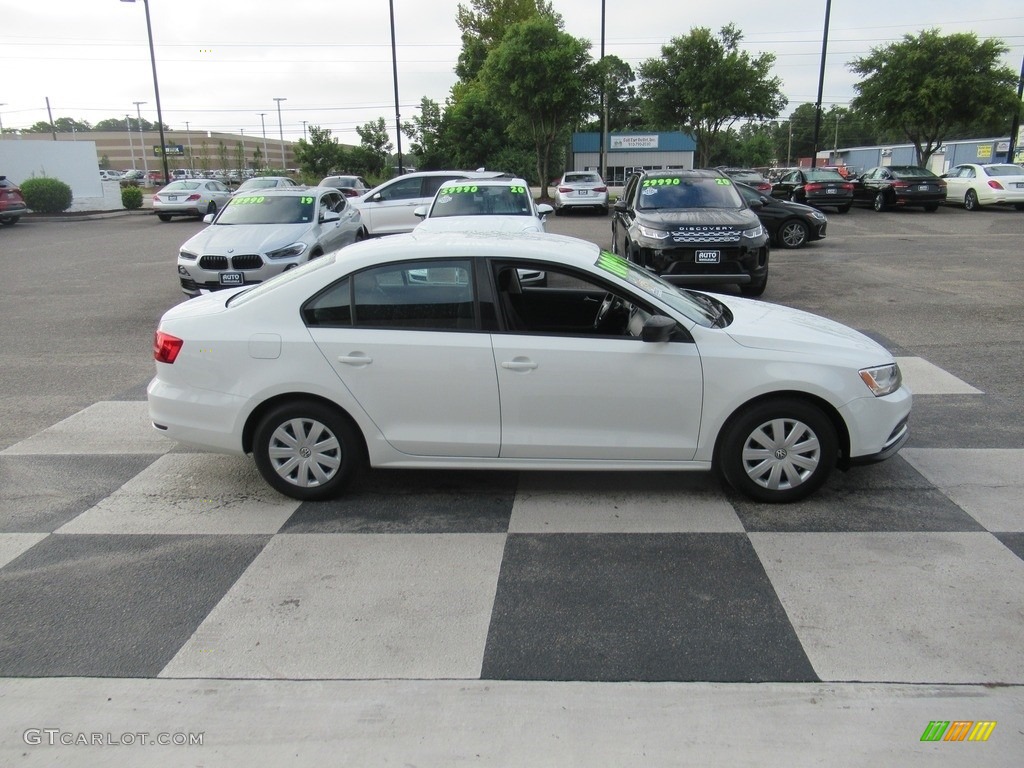 2015 Jetta S Sedan - Pure White / Titan Black photo #3