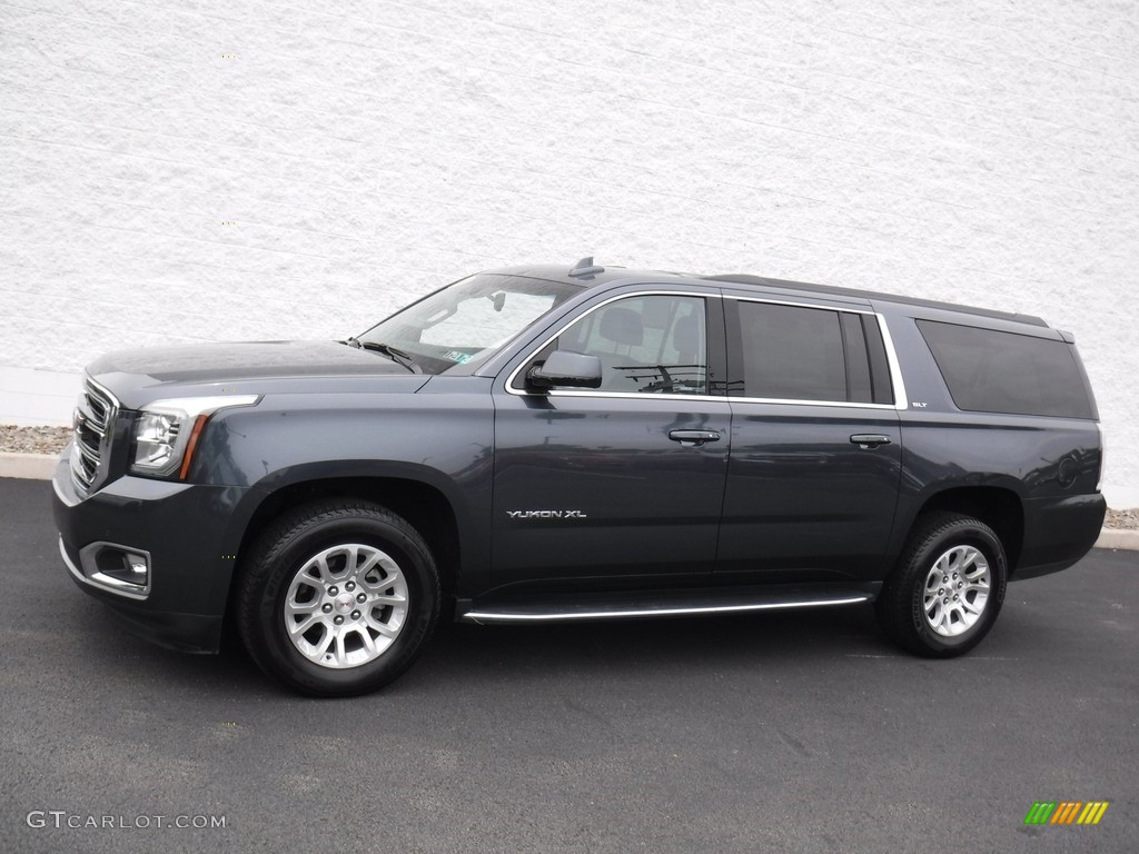 2019 Yukon SLT 4WD - Dark Sky Metallic / Jet Black photo #2