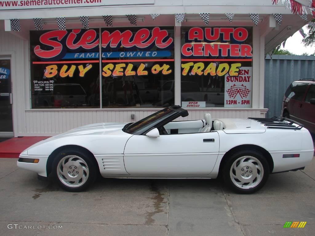 1993 Corvette Convertible - Arctic White / White photo #1