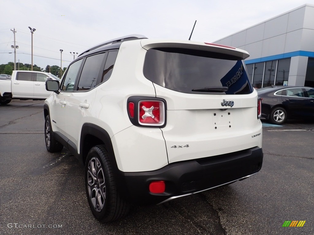 2017 Renegade Limited 4x4 - Alpine White / Bark Brown/Ski Grey photo #5