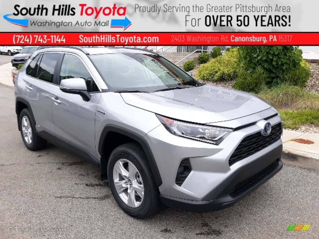 2020 RAV4 XLE AWD Hybrid - Silver Sky Metallic / Black photo #1