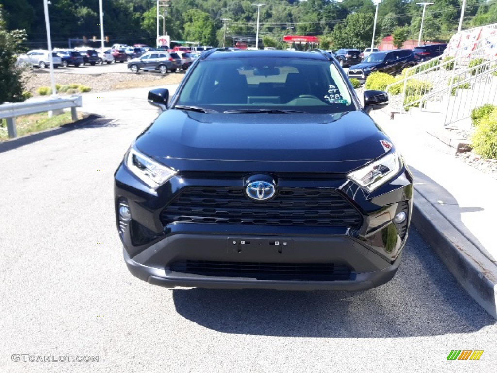 2020 RAV4 XLE AWD Hybrid - Midnight Black Metallic / Black photo #24