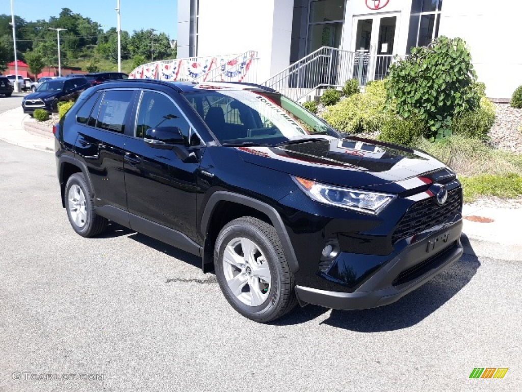 2020 Midnight Black Metallic Toyota RAV4 XLE AWD Hybrid 139054045