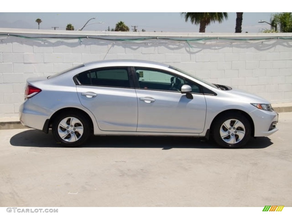 2015 Civic LX Sedan - Alabaster Silver Metallic / Gray photo #14