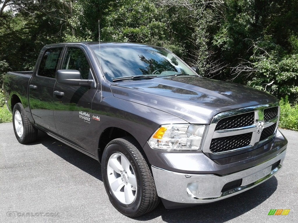 2020 1500 Tradesman Crew Cab 4x4 - Granite Crystal Metallic / Black/Diesel Gray photo #4