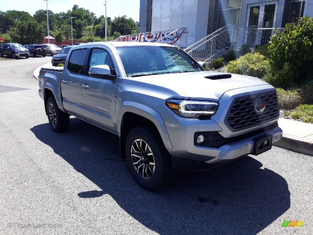 2020 Tacoma TRD Sport Double Cab 4x4 - Silver Sky Metallic / TRD Cement/Black photo #22
