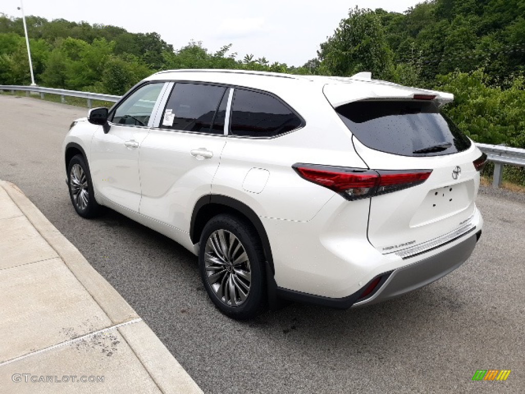 2020 Highlander Platinum AWD - Blizzard White Pearl / Glazed Caramel photo #2