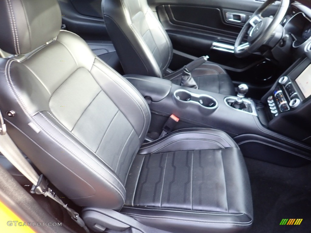 Ebony Interior 2019 Ford Mustang GT Premium Fastback Photo #139070475