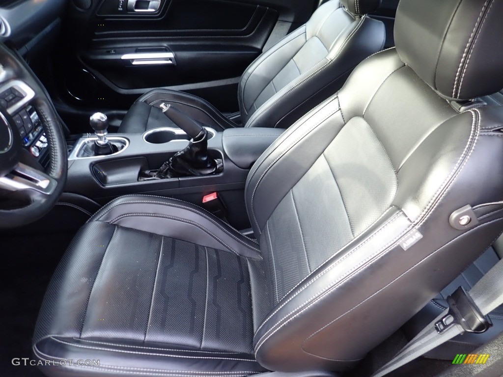 Ebony Interior 2019 Ford Mustang GT Premium Fastback Photo #139070553