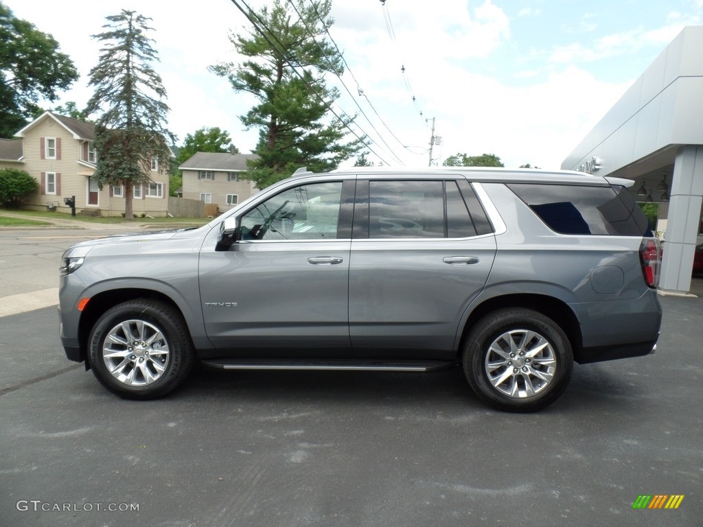 Satin Steel Metallic 2021 Chevrolet Tahoe Premier 4WD Exterior Photo #139071018