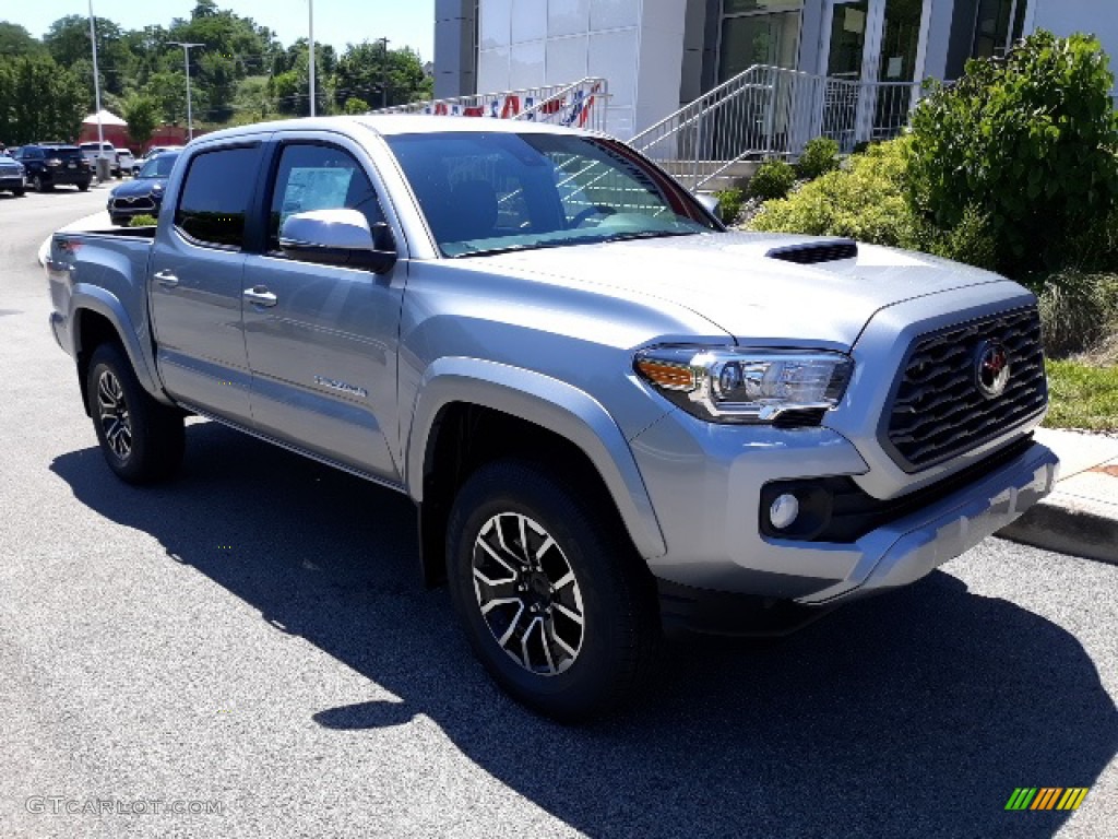 2020 Tacoma TRD Sport Double Cab 4x4 - Silver Sky Metallic / TRD Cement/Black photo #26