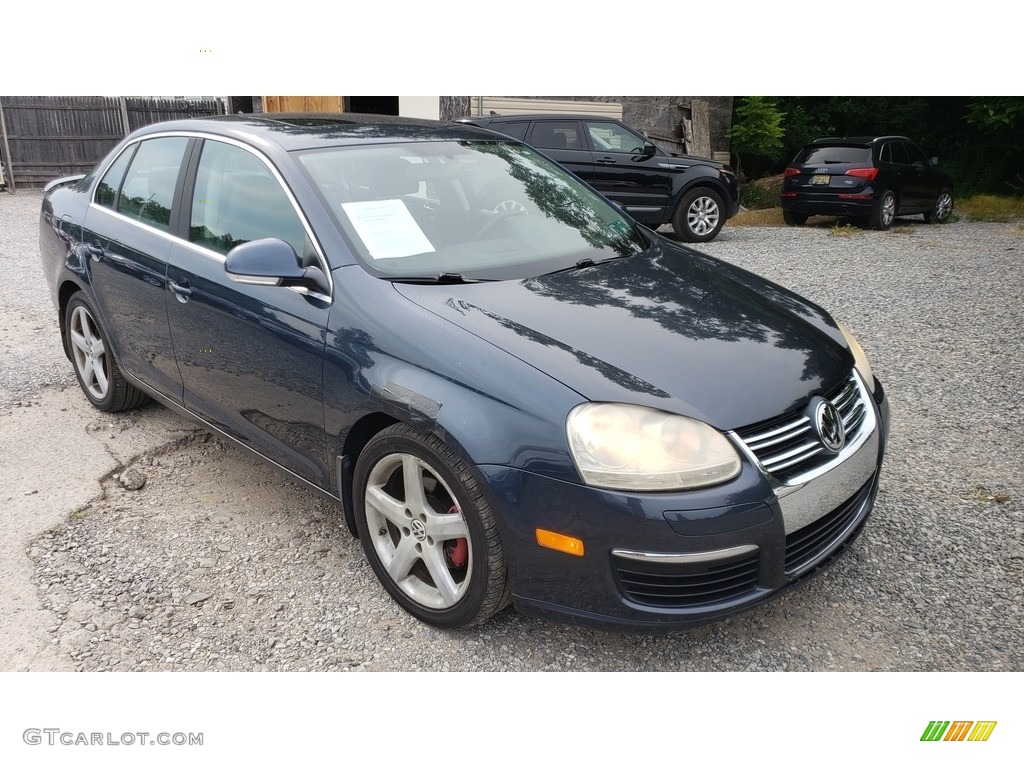 2008 Jetta SE Sedan - Platinum Grey Metallic / Anthracite Black photo #3
