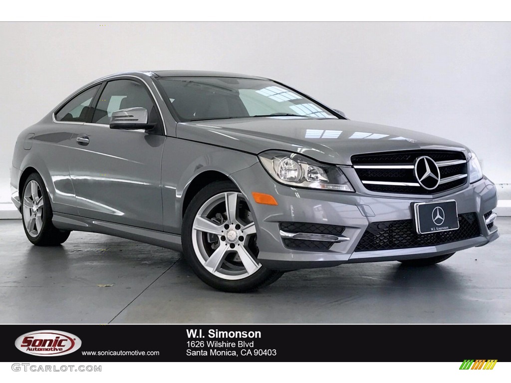 2015 C 250 Coupe - Paladium Silver Metallic / Black photo #1