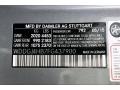 792: Paladium Silver Metallic 2015 Mercedes-Benz C 250 Coupe Color Code