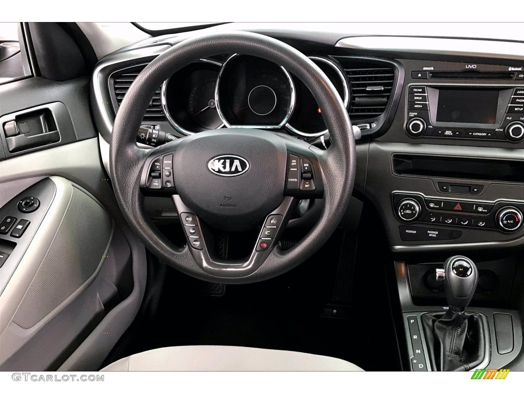 2013 Optima LX - Bright Silver Metallic / Gray photo #4