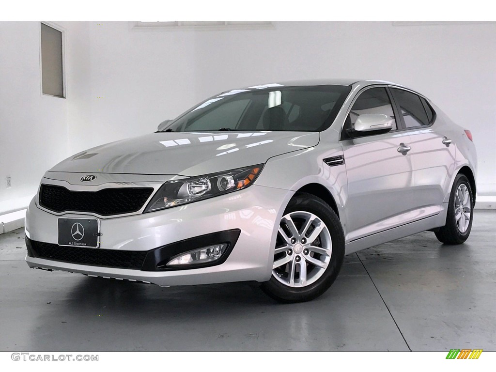 2013 Optima LX - Bright Silver Metallic / Gray photo #12