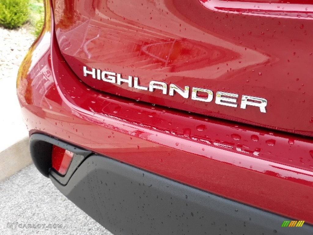 2020 Highlander XLE AWD - Ruby Flare Pearl / Black photo #35