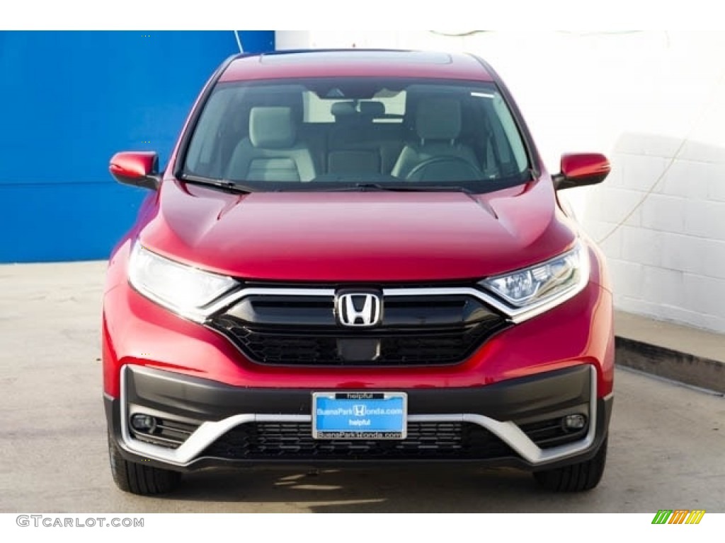 2020 CR-V EX - Radiant Red Metallic / Gray photo #3