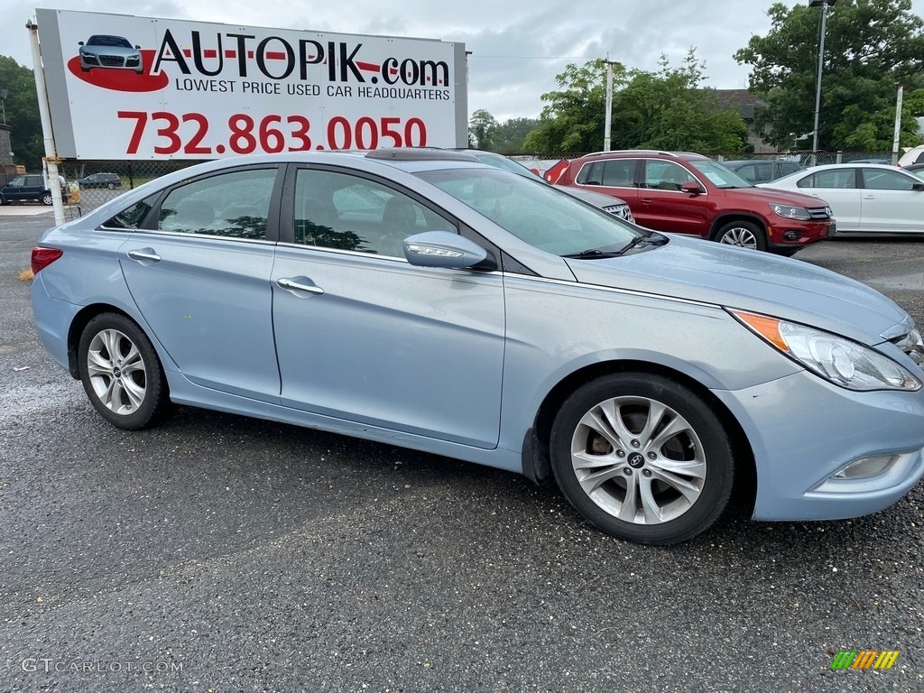 2011 Sonata Limited - Iridescent Silver Blue Metallic / Gray photo #2
