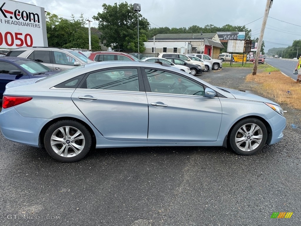 2011 Sonata Limited - Iridescent Silver Blue Metallic / Gray photo #3