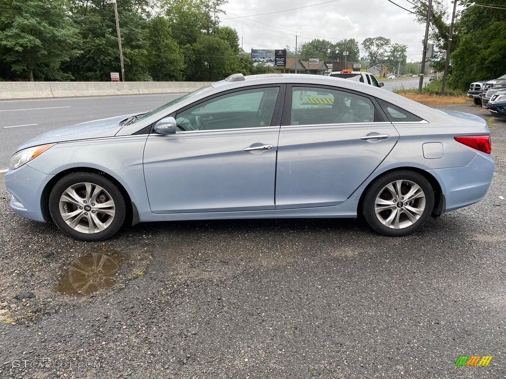 2011 Sonata Limited - Iridescent Silver Blue Metallic / Gray photo #4
