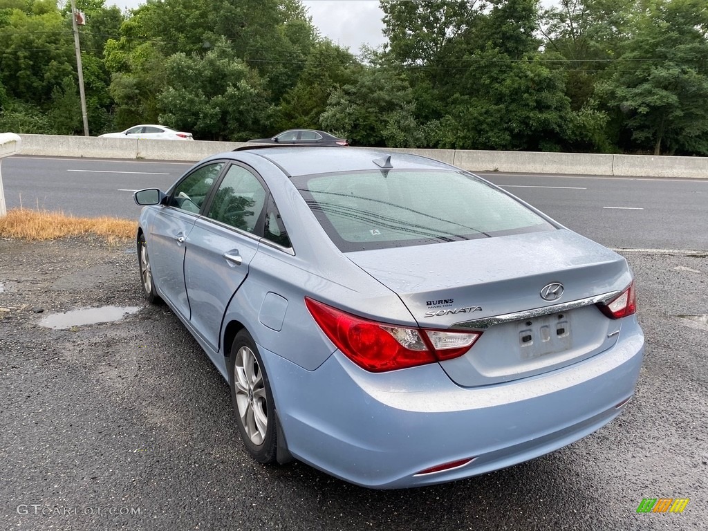 2011 Sonata Limited - Iridescent Silver Blue Metallic / Gray photo #6